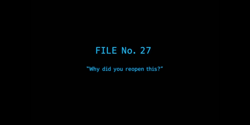 Cover image for ​FILE No. 27