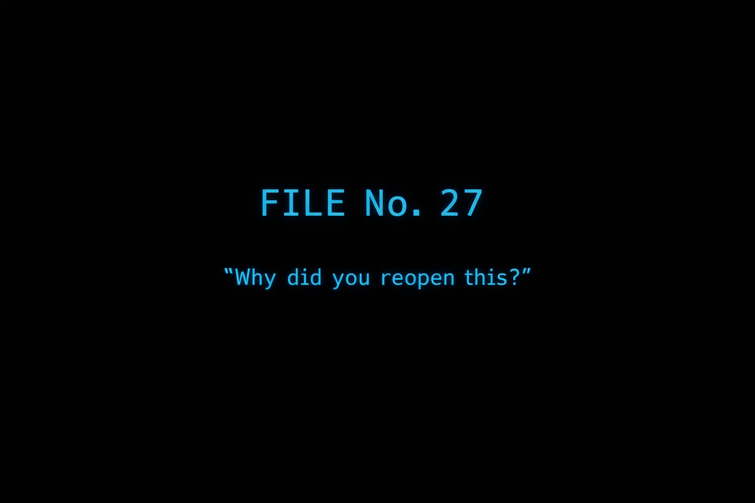 Cover image for ​FILE No. 27