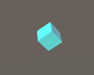 Interactive Rotating Cube game screenshot