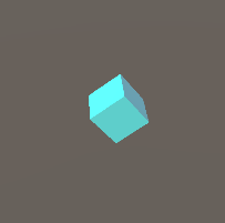 Interactive Rotating Cube