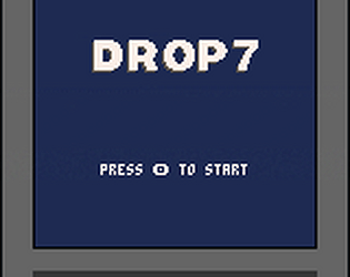 Drop7 clone in pico-8 game screenshot