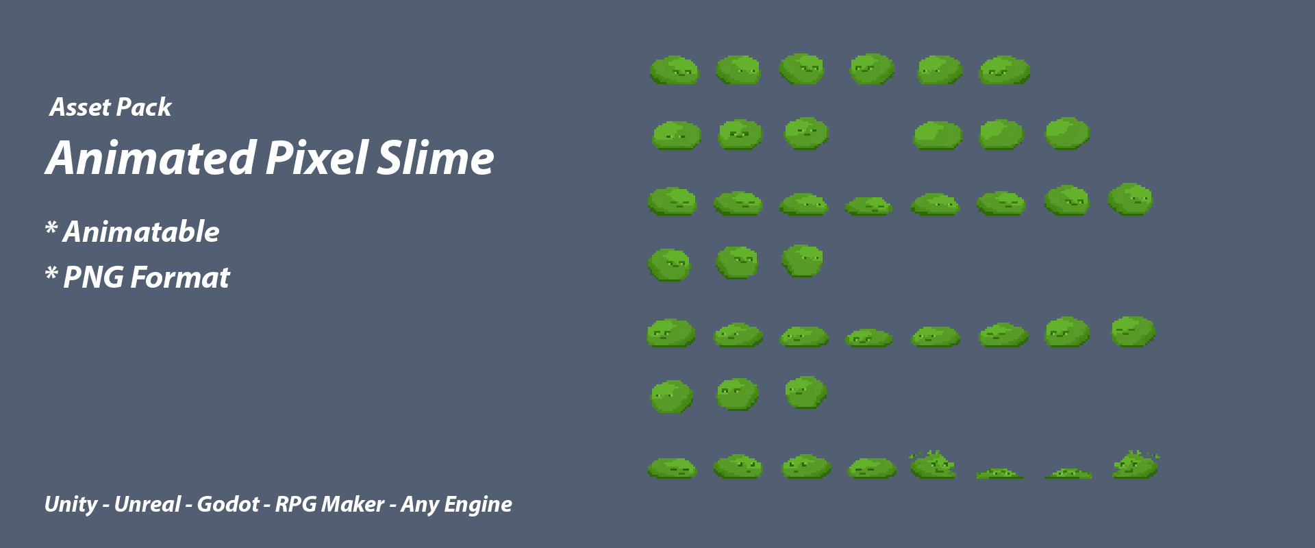 Animated Pixel Slime