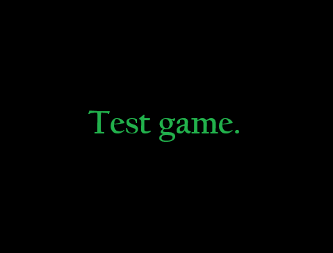 test game prototype