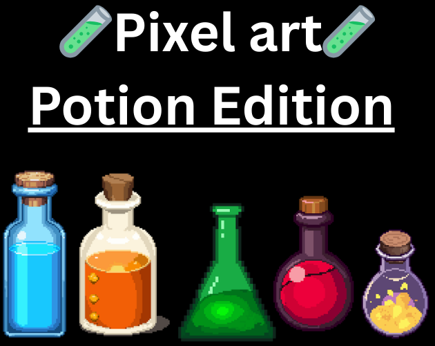5 Pixel Potion Items by Pixel-Dixel