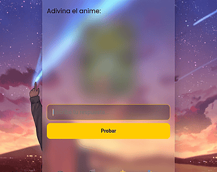 Animedle game screenshot