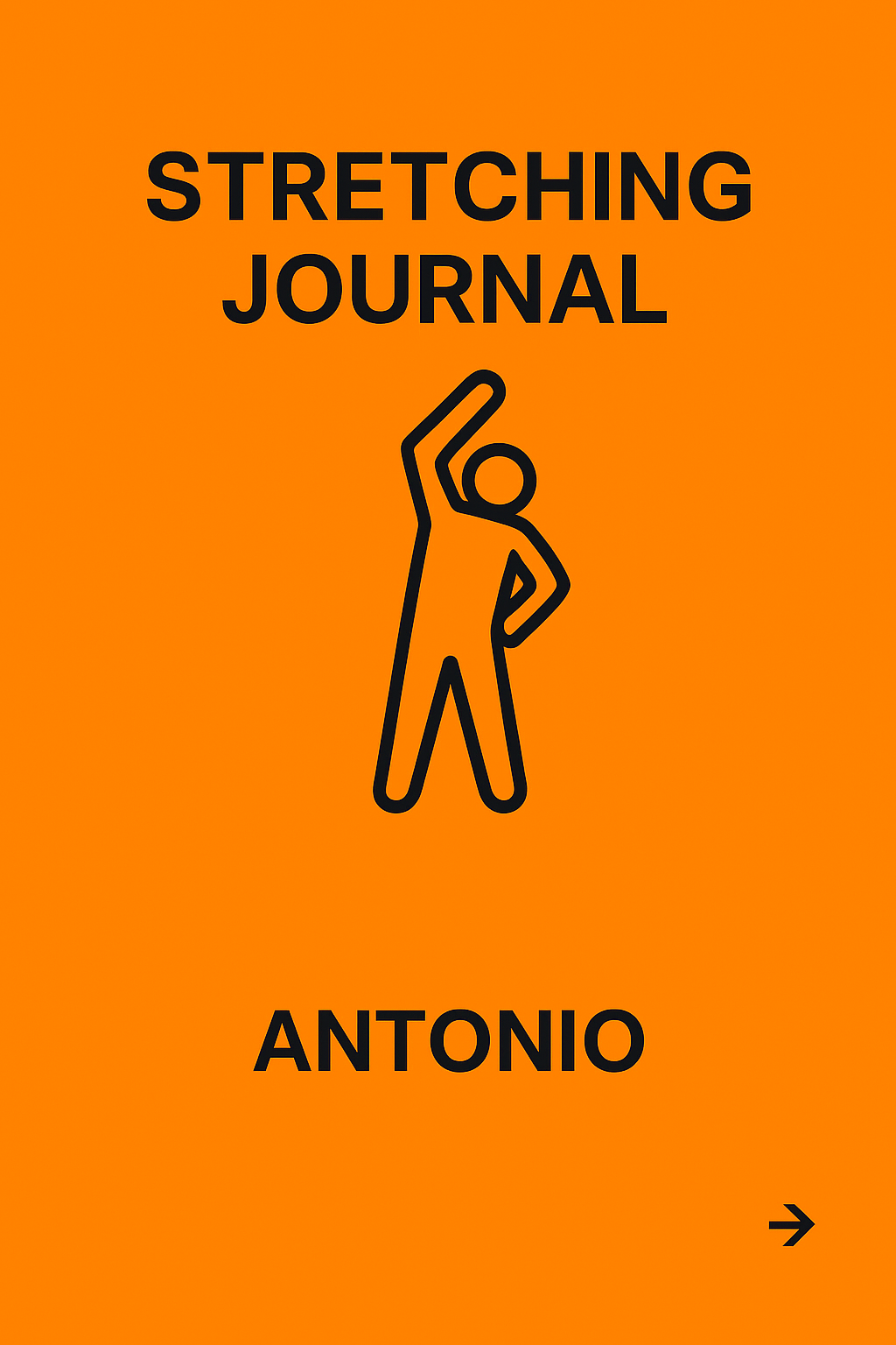 Stretch Journal Daily Stretching Journal by Coloribelli