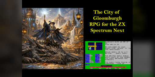 Cover image for The City of Gloomburgh for the ZX Spectrum Next