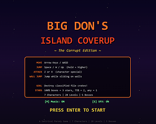 Big Don's Island Coverup game screenshot