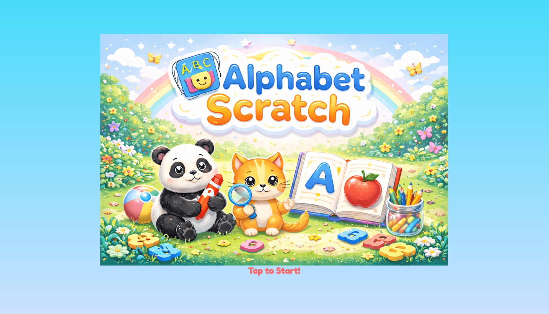 Alphabet Scratch by FairWater Digital Arts Studio