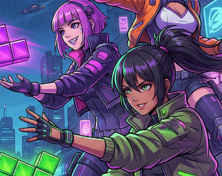 Tetris Neon Block Puzzle Game game screenshot