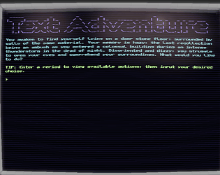 Text Adventure game screenshot