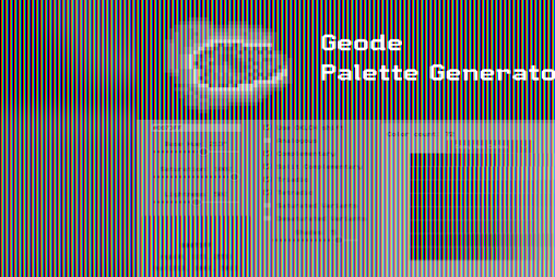 Cover image for Geode Palette Generator