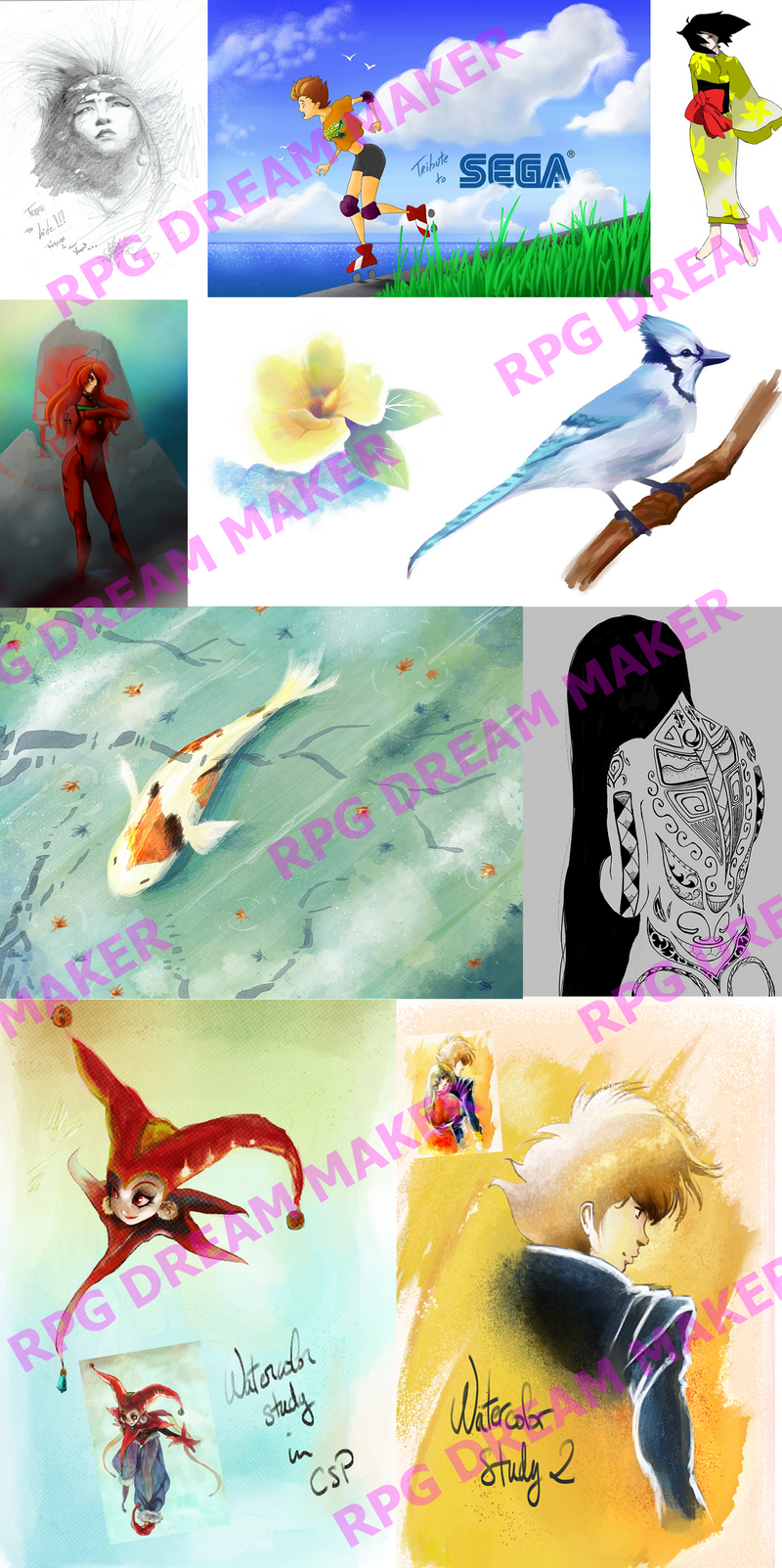 RPG DREAM MAKER Drawings
