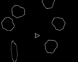 Space rock game screenshot