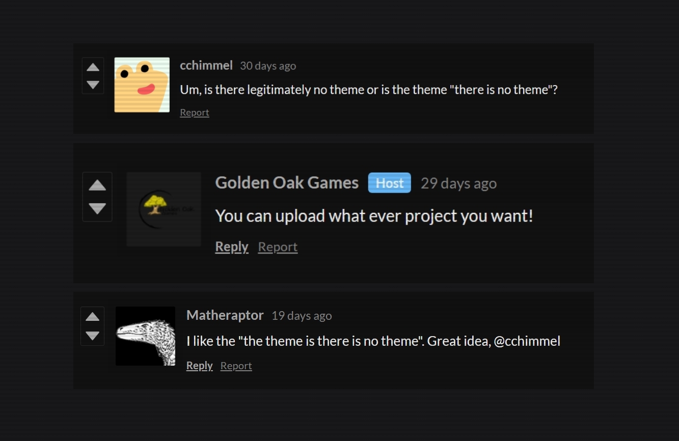 Cover image for No Theme: Battle of the Comments
