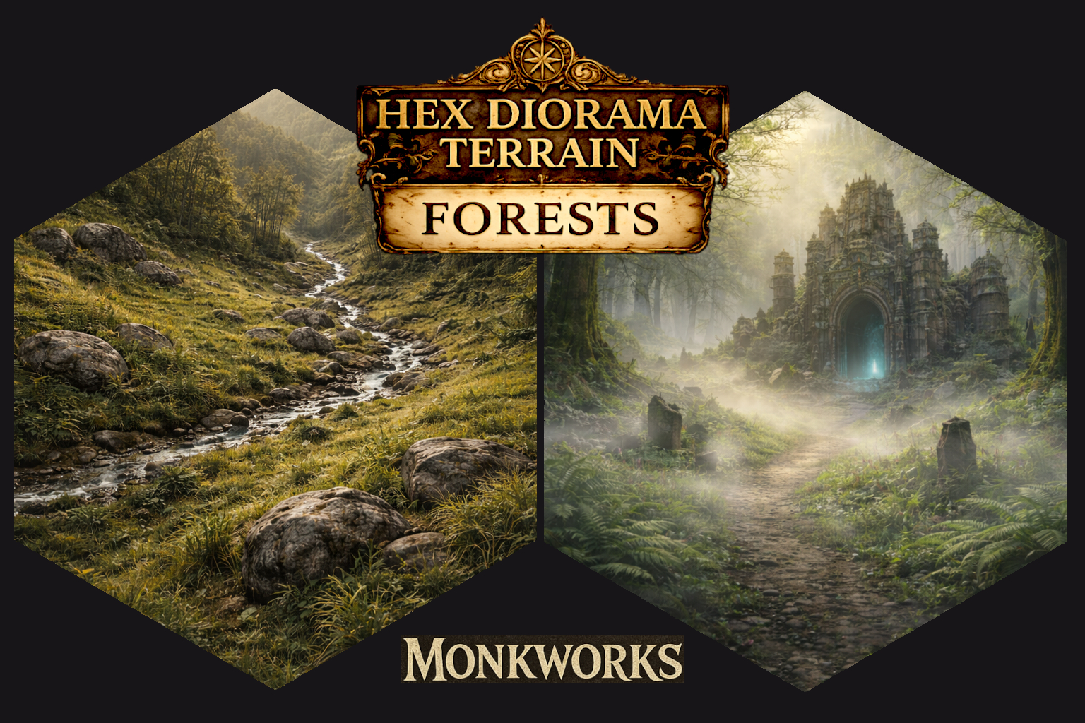 Hex Diorama Terrain — Forests