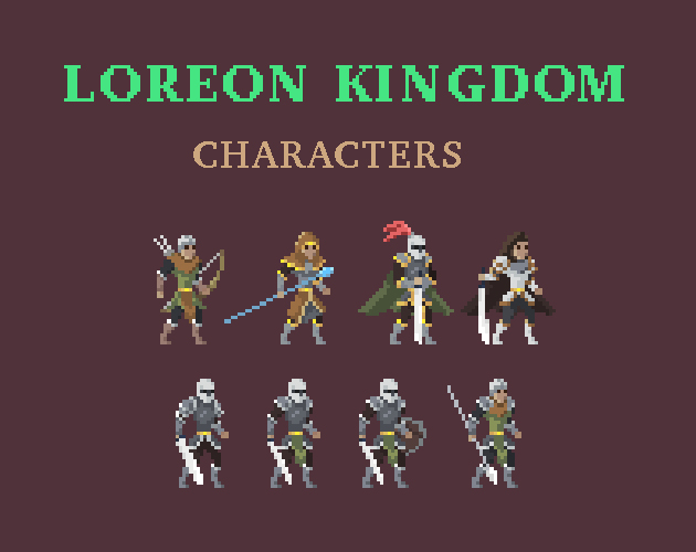 Pixel Art Characters - Rural pack, 2D Characters