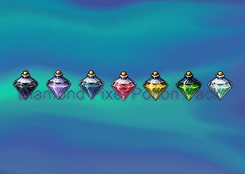 Potion pack pixel art by NarsGameArt