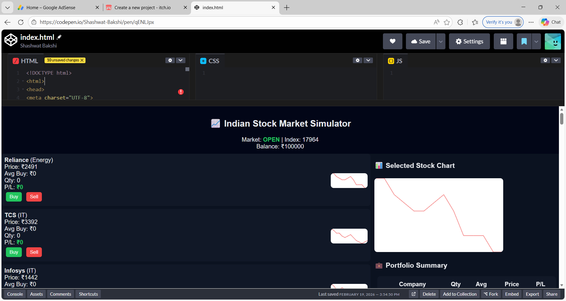 Real stock market simulator - Release Announcements - itch.io