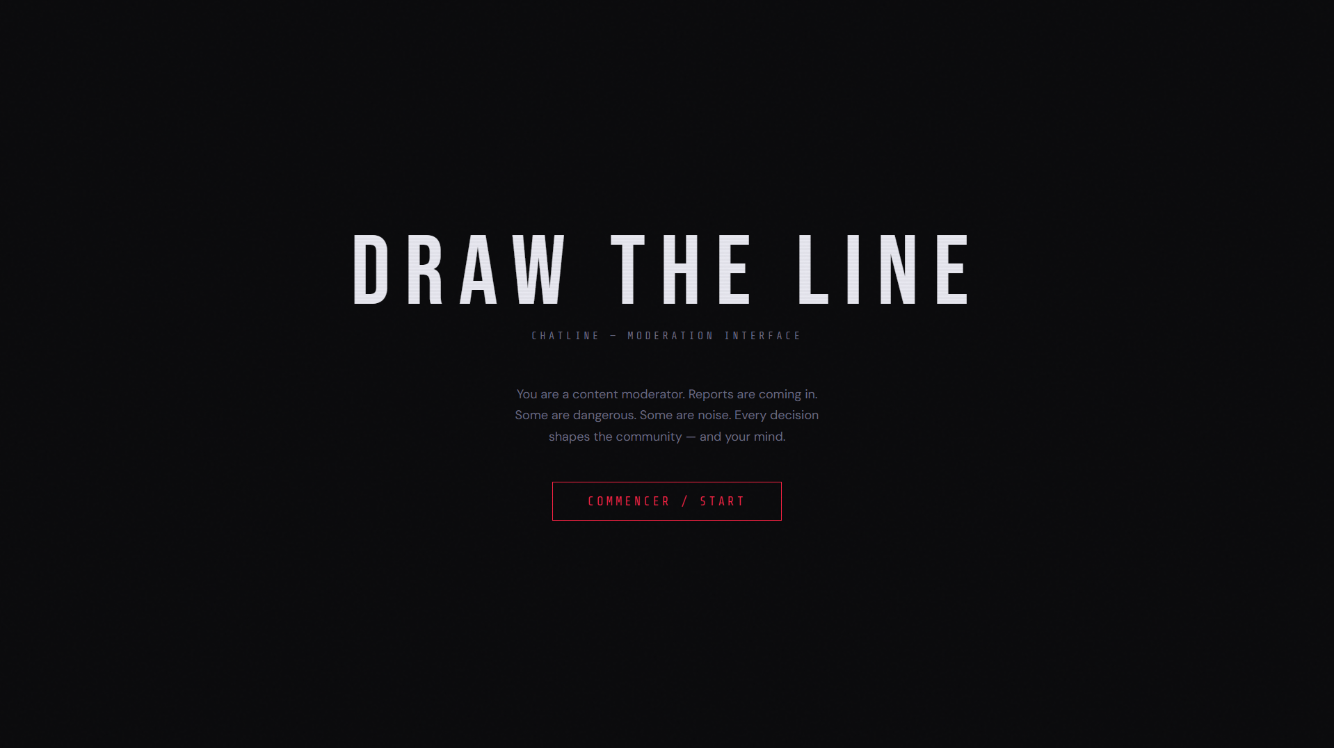 Cover image for Draw the line