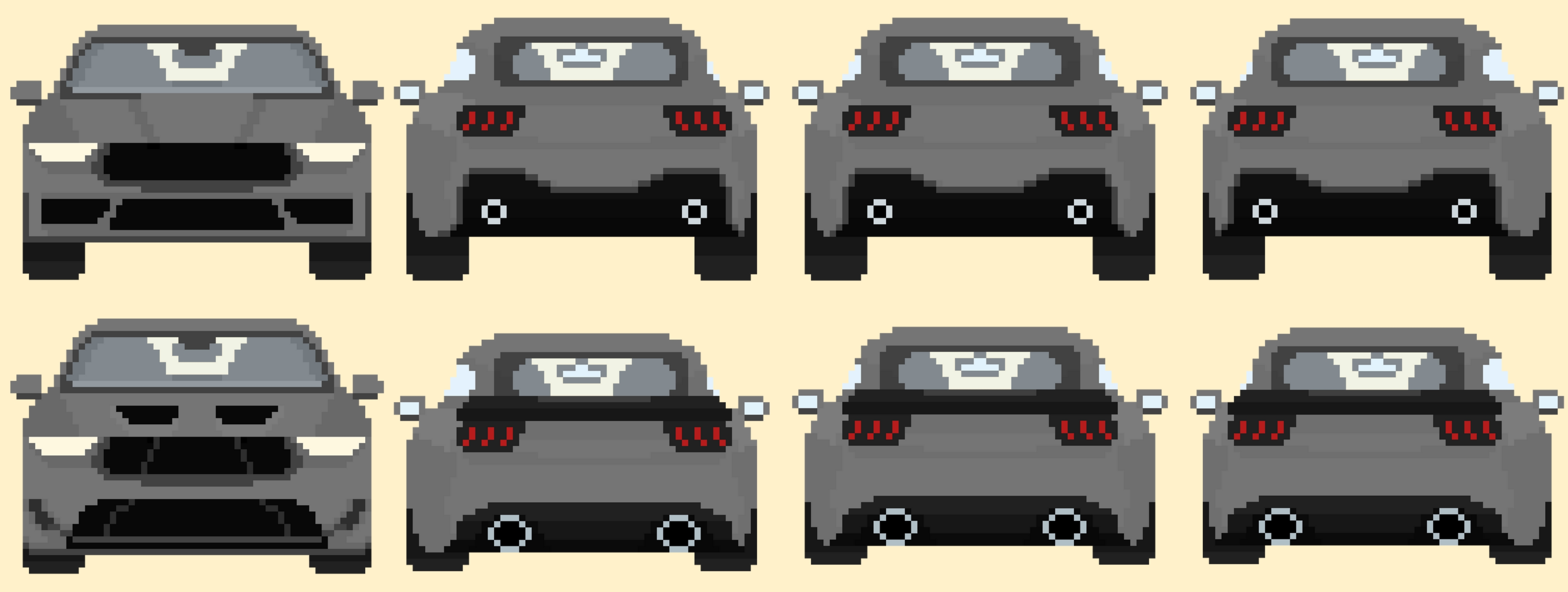 Cars Sprites Pack #11 (+3 cars animated) by Pay 'n' Sprite