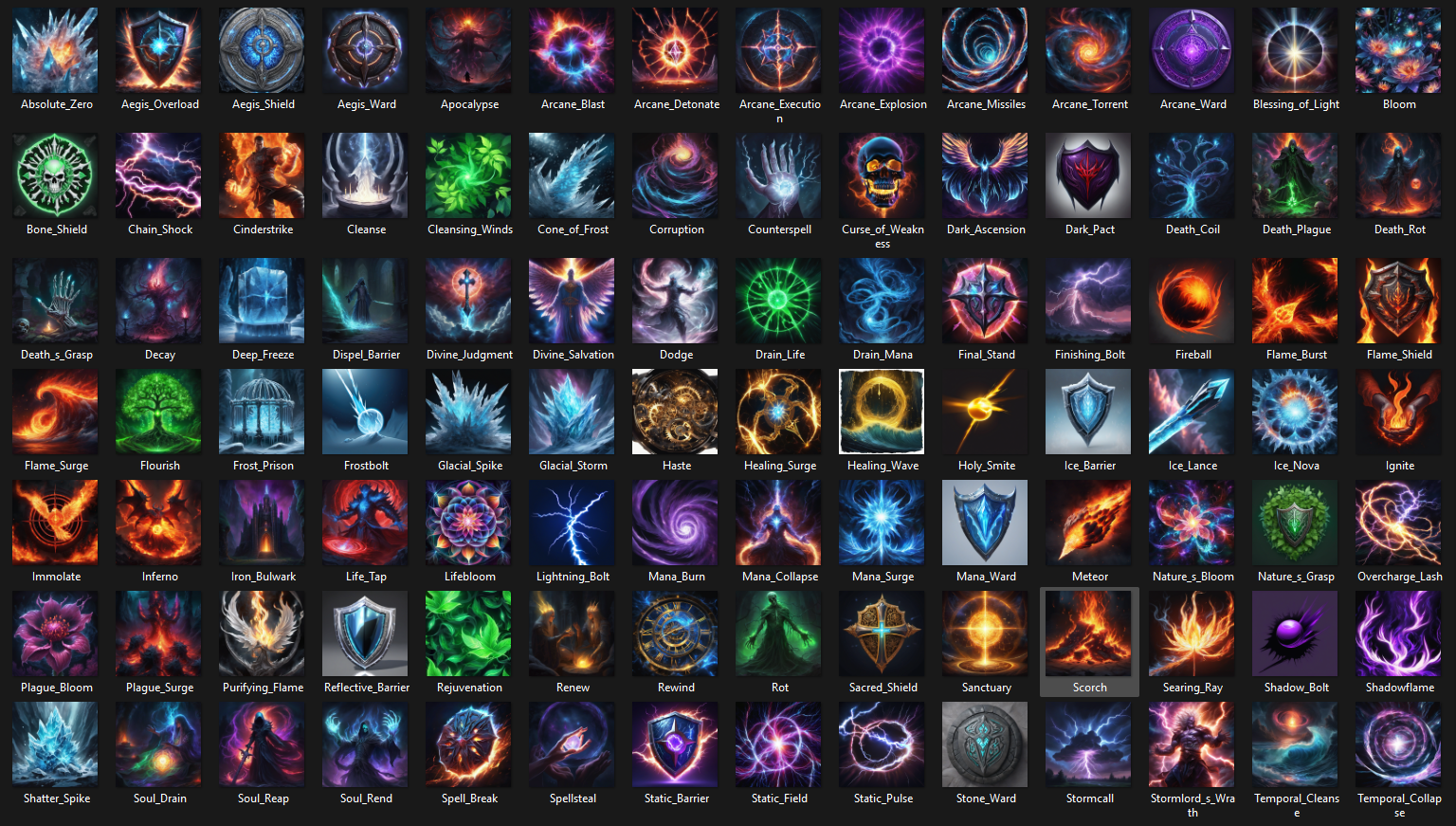 Spellstone Icon Spell Icon Asset Pack by ryvegenesis