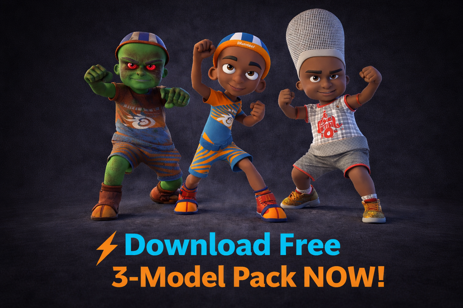 Why Am I Giving Away 3 Premium 3D Stylized Character Models For FREE ...
