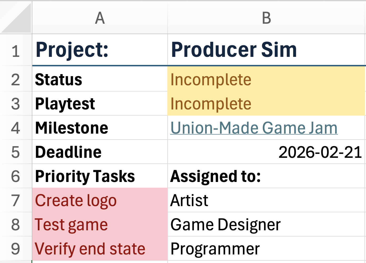 Producer Sim