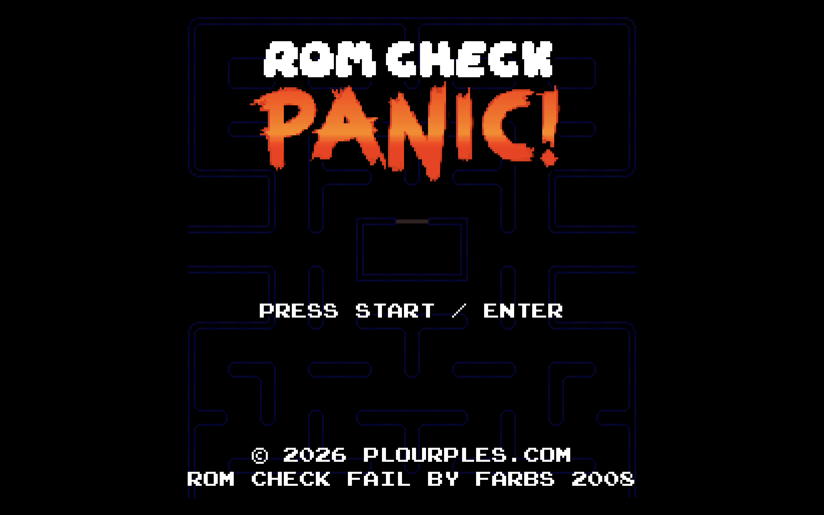 Cover image for ROM Check Panic!