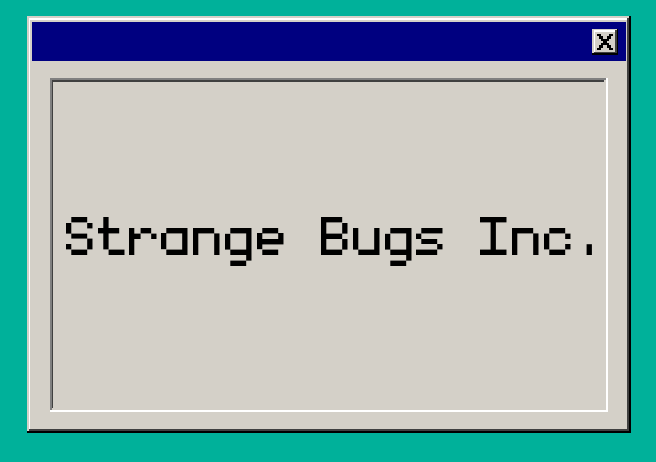 Strange Bugs Inc. cover