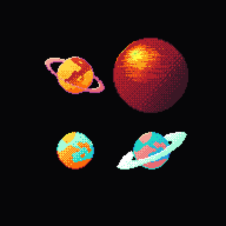 Pixel Planets by Wyvarth