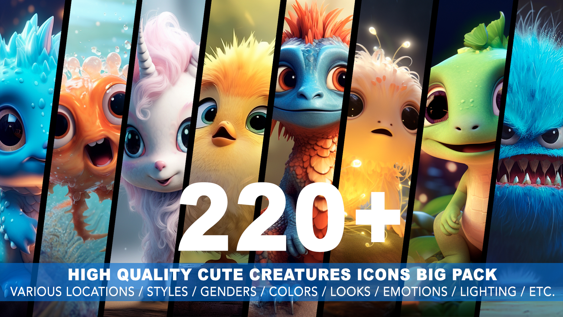 220+ CREATURES AVATARS