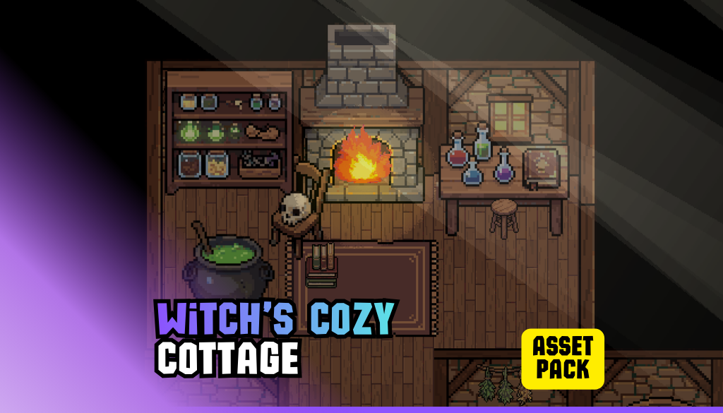 Witch’s Cozy Cottage – Asset Pack