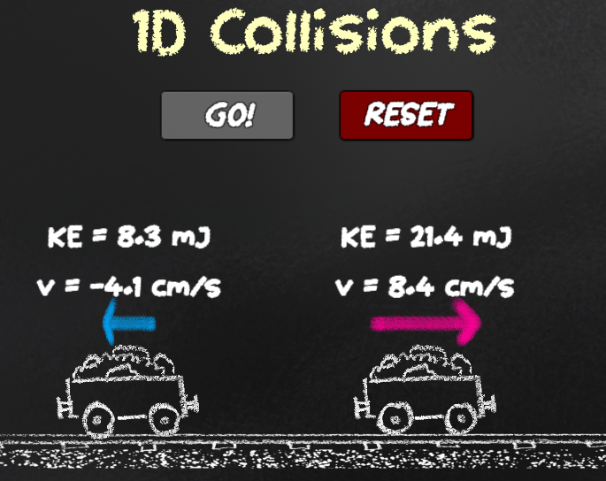 Conservation of Momentum Demo (1D)