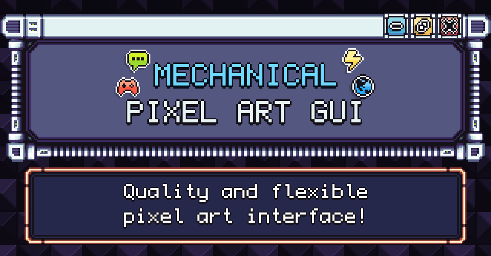 Mechanical Pixel Art GUI