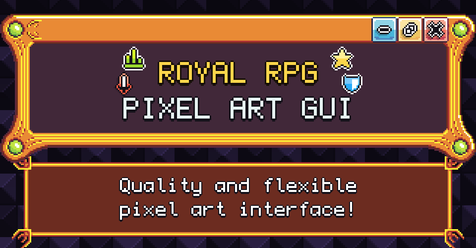 Royal RPG Pixel Art GUI