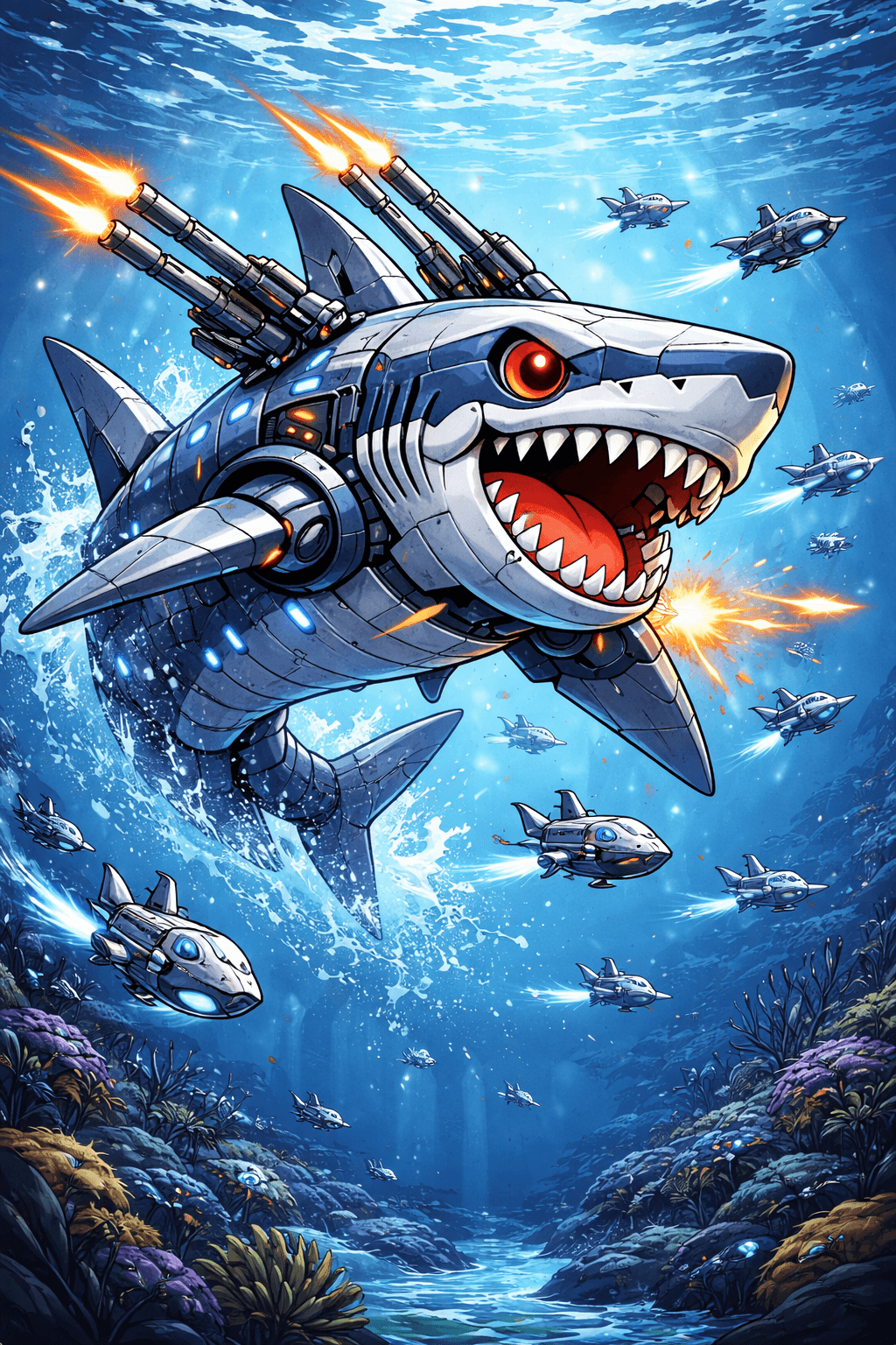 Robo Shark Raid by Rich XR