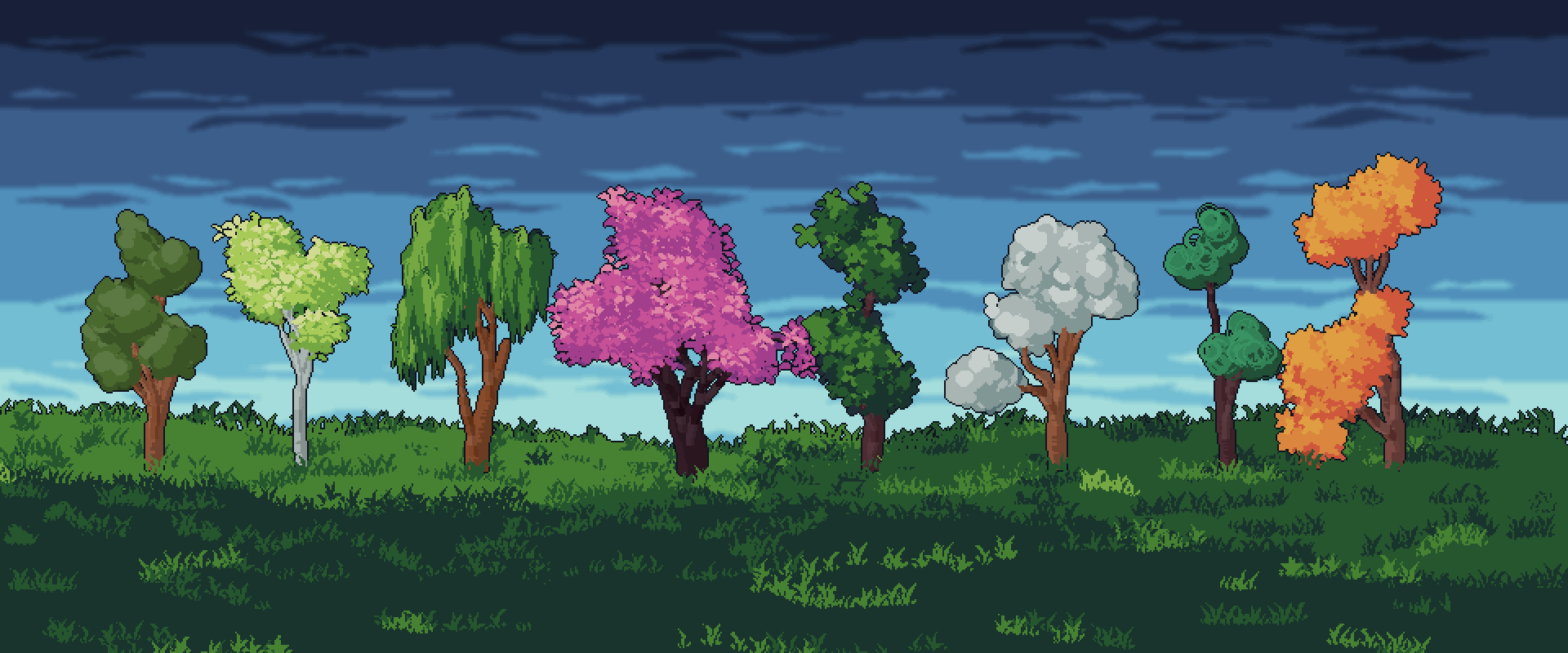 Pixel Tree Asset Pack 2