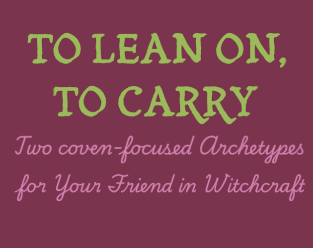 Cover image for To Lean On, to Carry