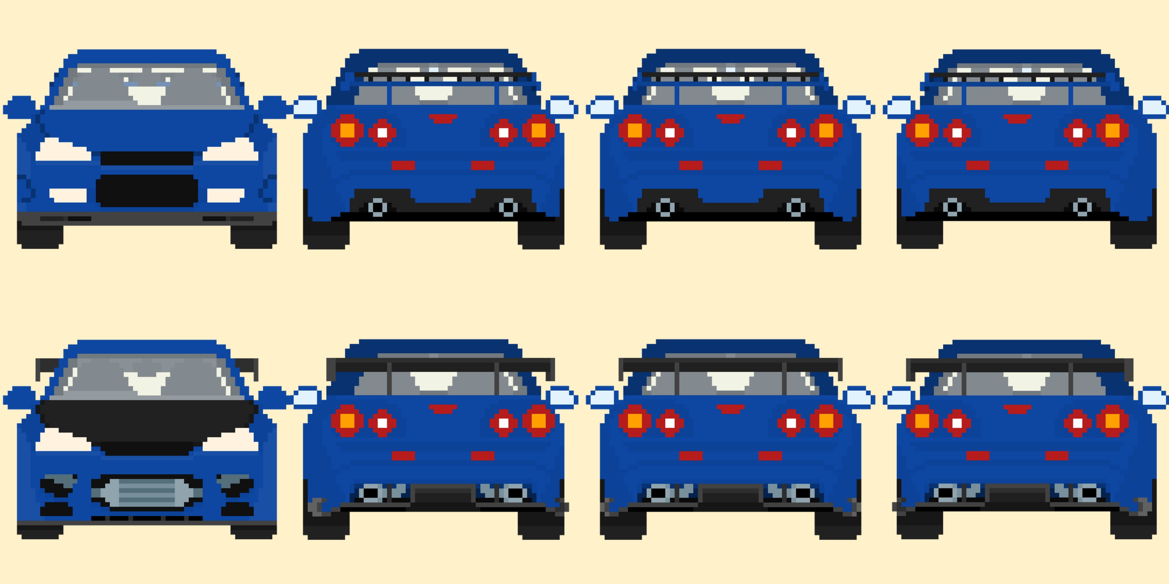 Cars Sprites Pack #12 (+3 cars animated) by Pay 'n' Sprite