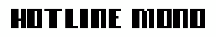 Pixel Font - Hotline Mono - TTF Font