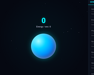 Neon Clicker game screenshot