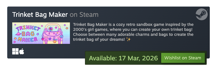 wishlist on steam