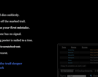 The forest text adventure