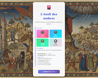 L'éveil des ombres (le jeu de carte !) game screenshot