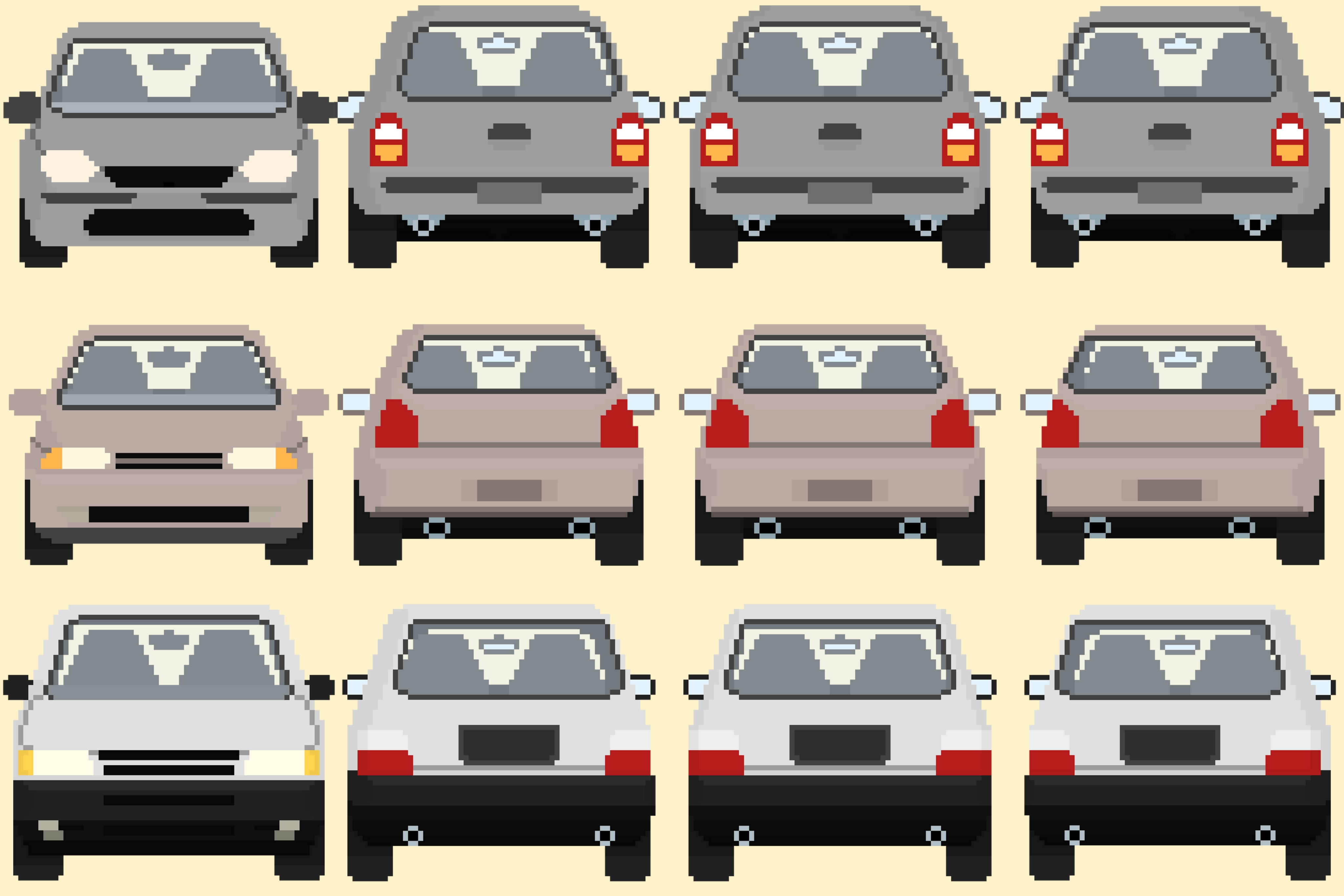 Cars Sprites Pack #13 (+3 cars animated) by Pay 'n' Sprite