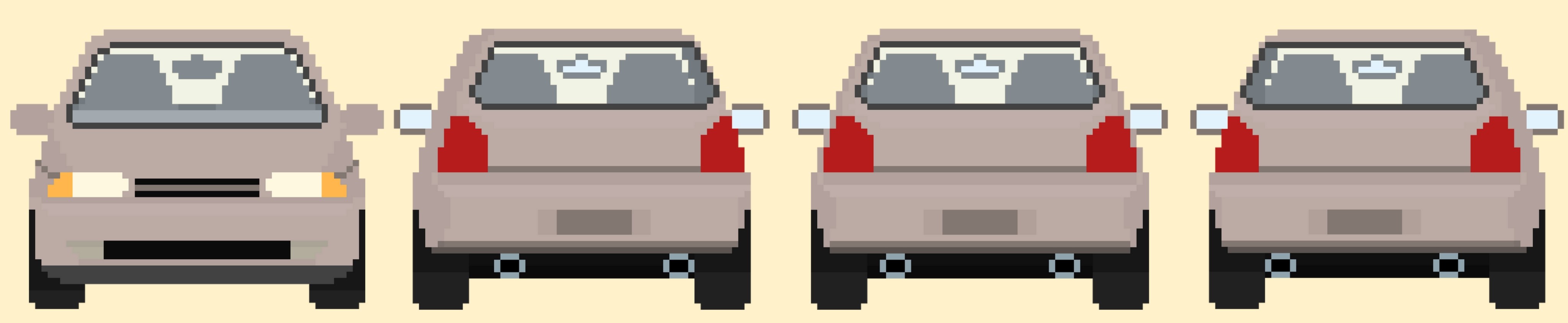 Cars Sprites Pack #13 (+3 cars animated) by Pay 'n' Sprite