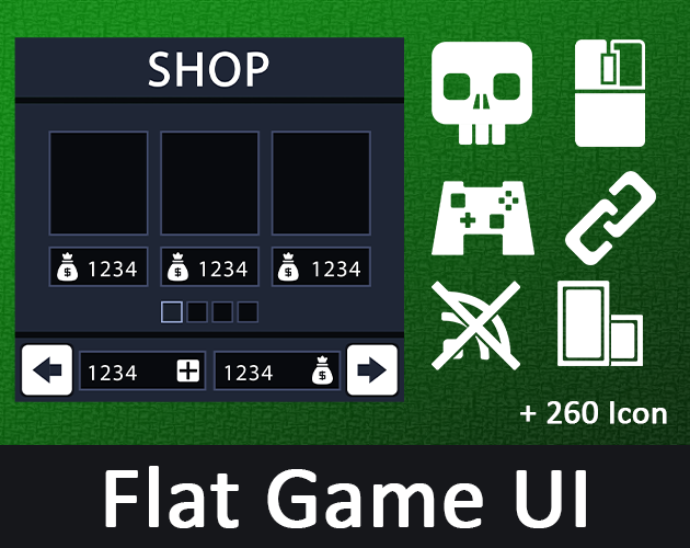 Game asset UI pack + Icon collection by SunGraphica