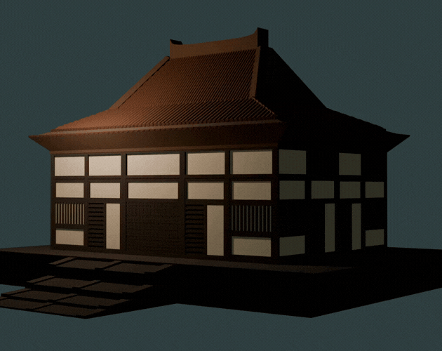 Stylized Japanese House