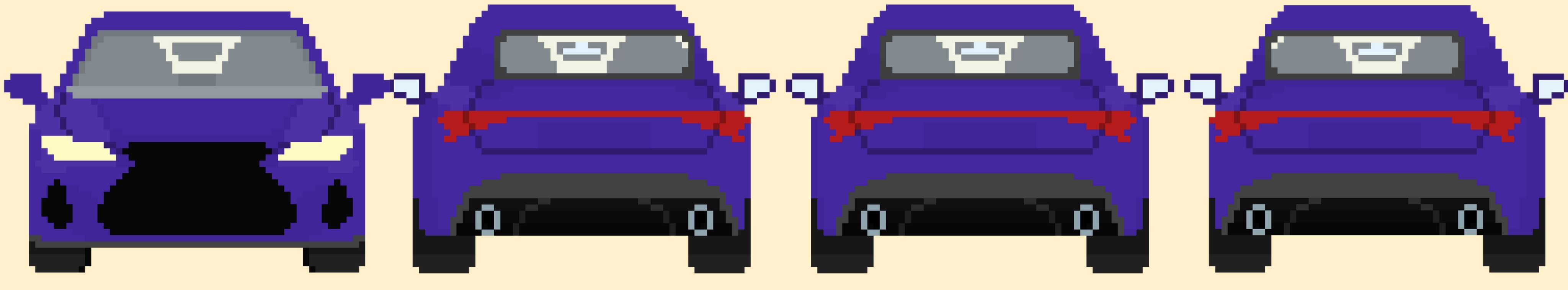 Cars Sprites Pack #14 (+3 cars animated) by Pay 'n' Sprite